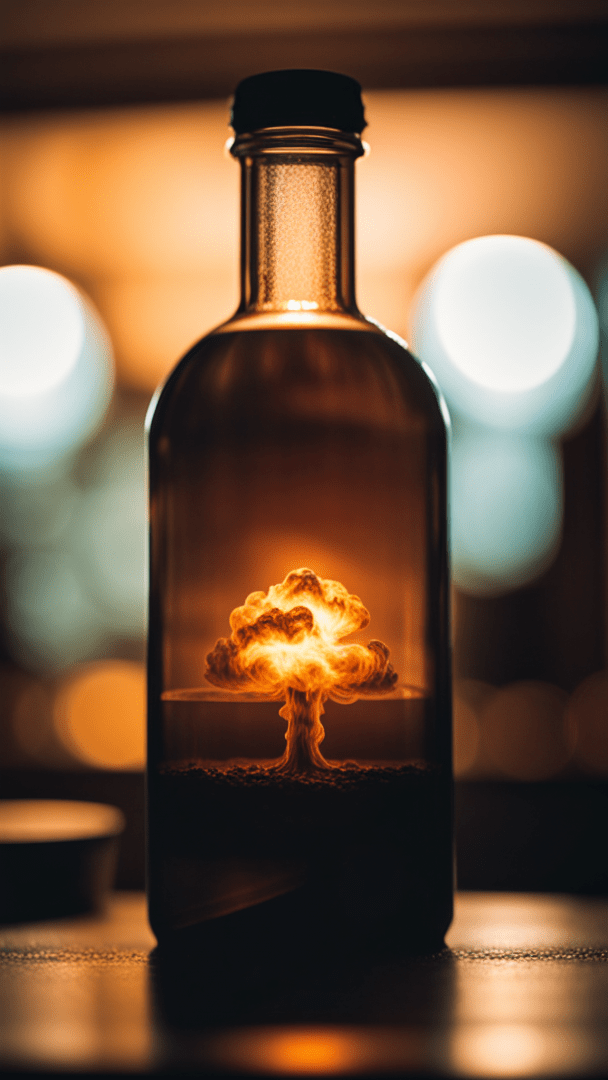 SDXL prompt: nuclear explosion inside a large transpa...-1