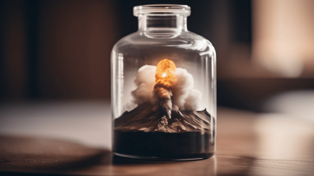 SDXL prompt: nuclear explosion inside a large transpa...-0
