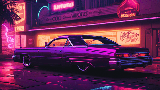 SDXL prompt: GTA SA lowrider car mission Illustration...-1