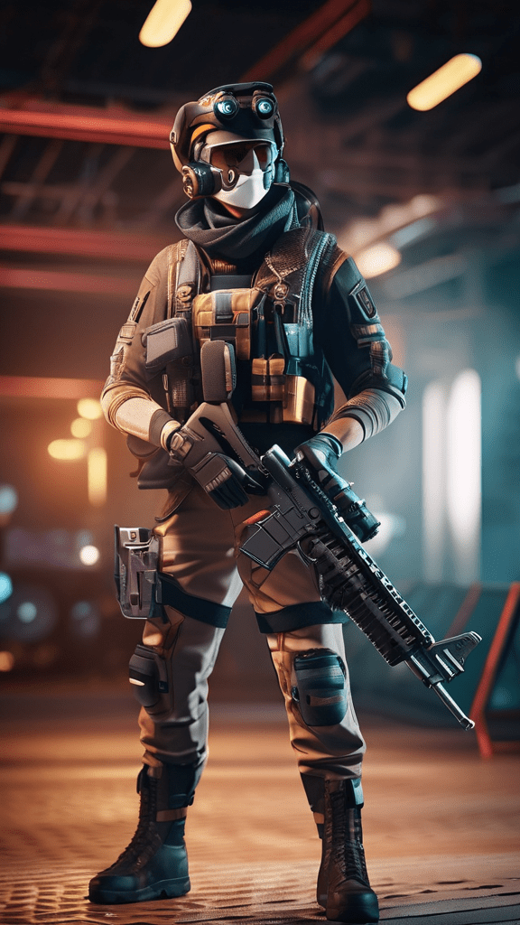 SDXL prompt: Lifeline character from Apex game, reali...-0