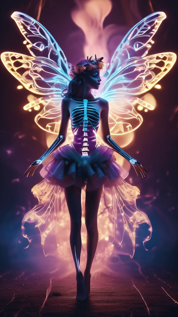SDXL prompt: full body image of a fairy, fairy skelet...-0
