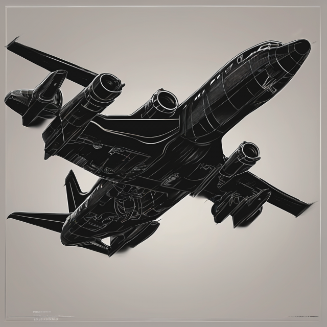 SDXL prompt: Big black airplane-0