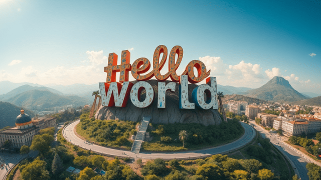 FLUX prompt: Hello world-0