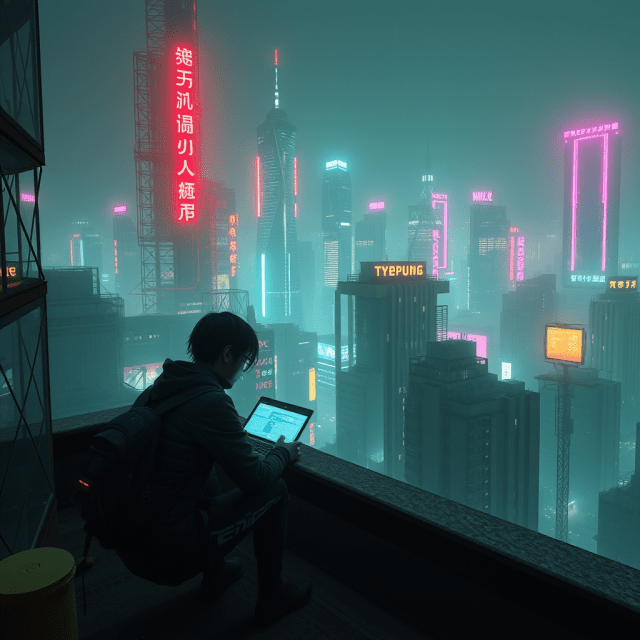 FLUX prompt: Киберпанк-0