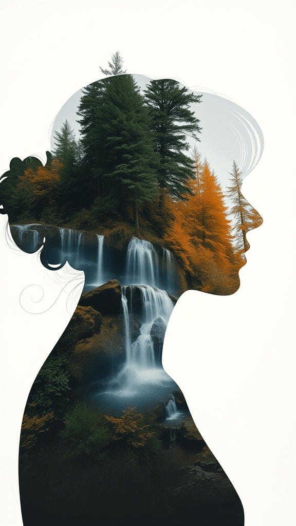 FLUX: [Abstract style waterfalls, wildlife] inside the s-0