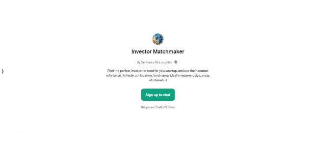 Investor Matchmaker