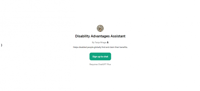 Disability Advantages Assistant