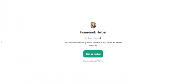 Homework Helper ChatGPT Plus