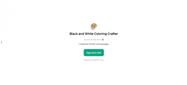 Black and White Coloring Crafter