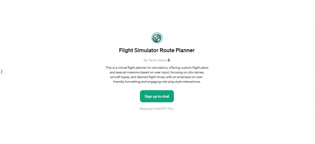 Flight Simulator Route Planner