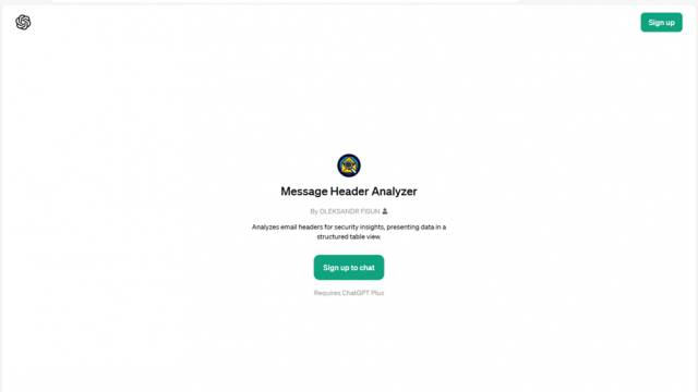 Message Header Analyzer