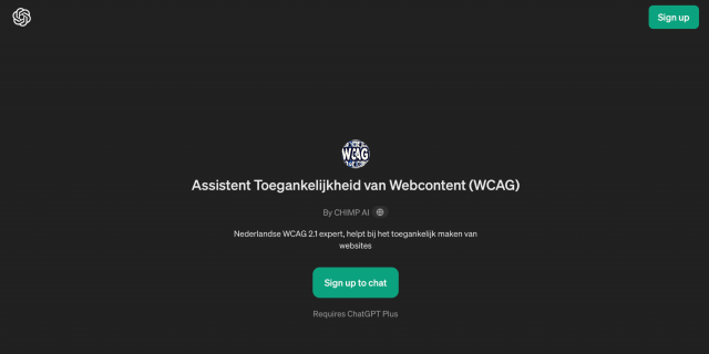 Assistent Toegankelijkheid van Webcontent (WCAG)