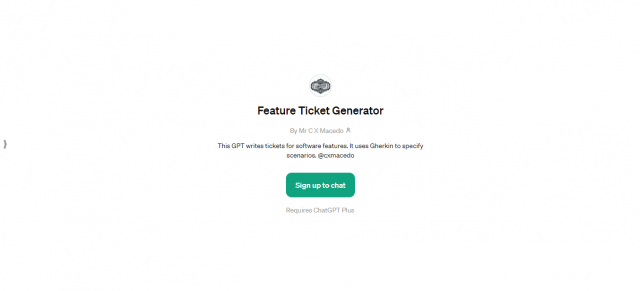 Feature Ticket Generator