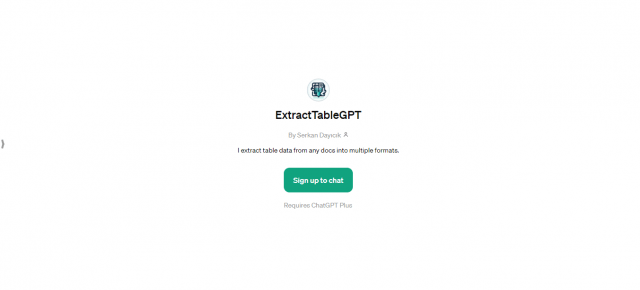 ExtractTableGPT