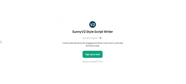 SunnyV2 Style Script Writer