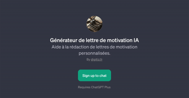 Gnrateur de lettre de motivation IA