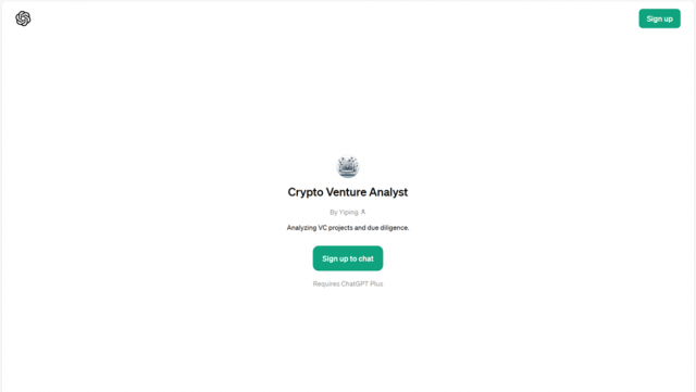 Crypto Venture Analyst