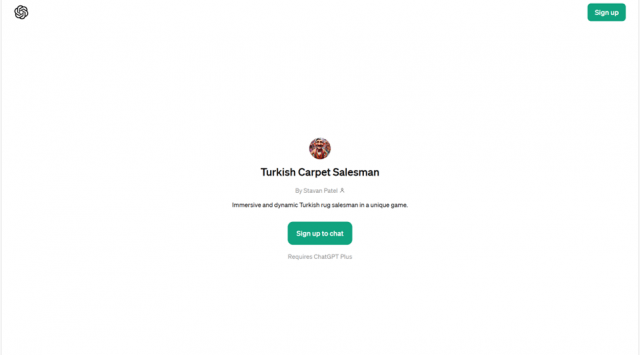 Turkish Carpet Salesman