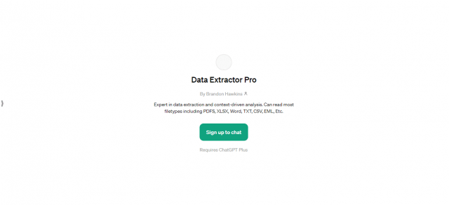 Data Extractor Pro ChatGPT Plus