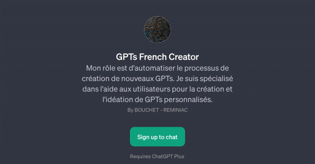 GPTs French Creator