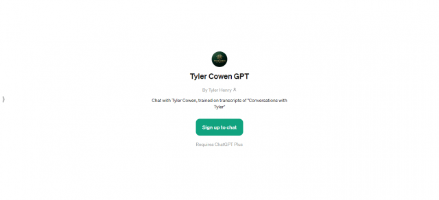 Tyler Cowen GPT