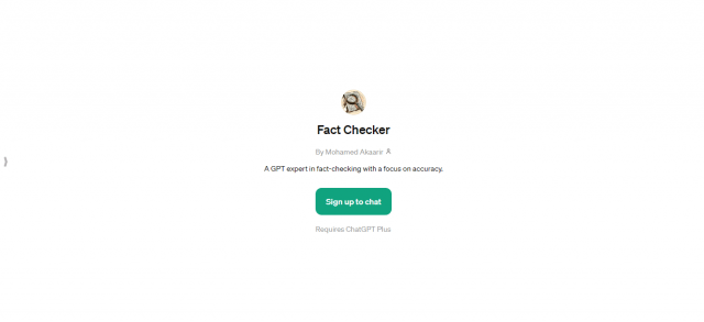 Fact Checker ChatGPT Plus