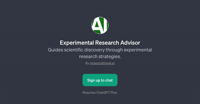 Experimental Research Advisor