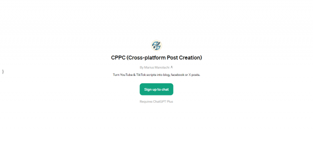 CPPC (Cross-platform Post Creation)