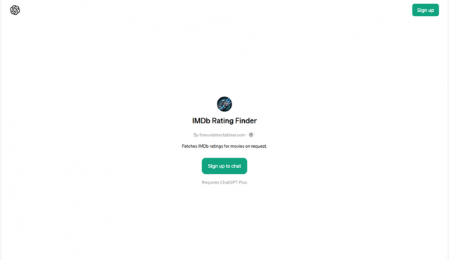 IMDb Rating Finder