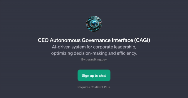 CEO Autonomous Governance Interface (CAGI)