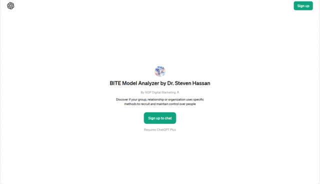 BITE Model Analyzer by Dr. Steven Hassan