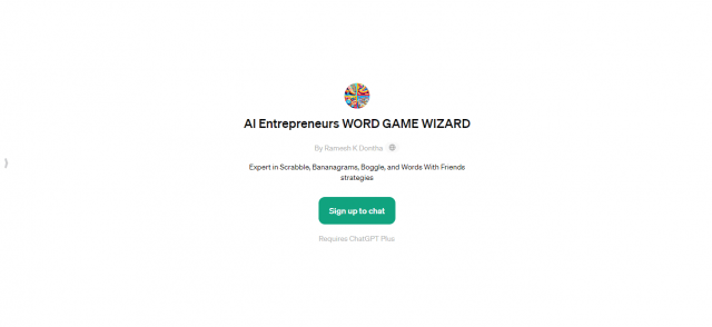 AI Entrepreneurs Word Game Wizard