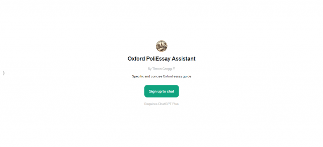 Oxford PoliEssay Assistant