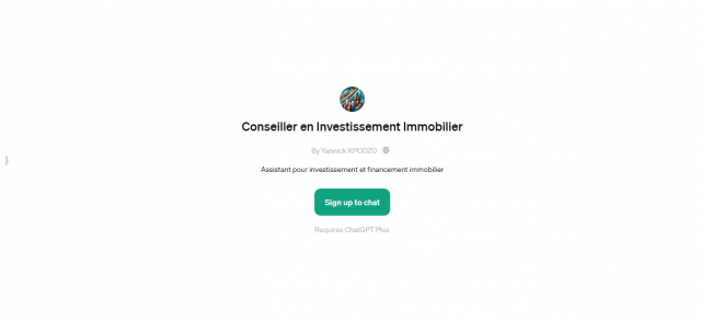 Conseiller en Investissement Immobilier GPT