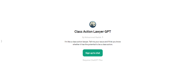 Class Action Lawyer GPT