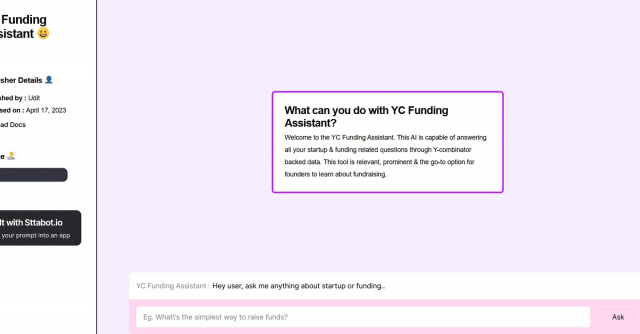 YC Funding Assistant