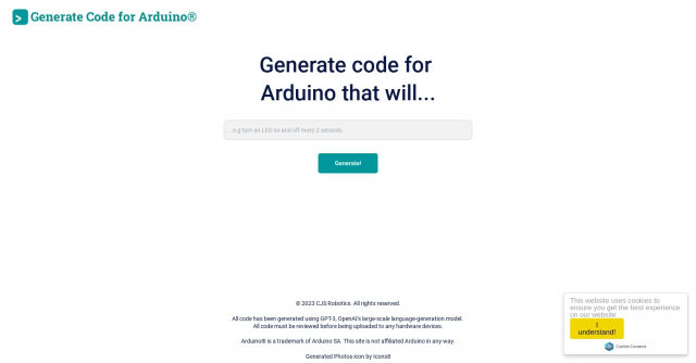 Duino Code Generator