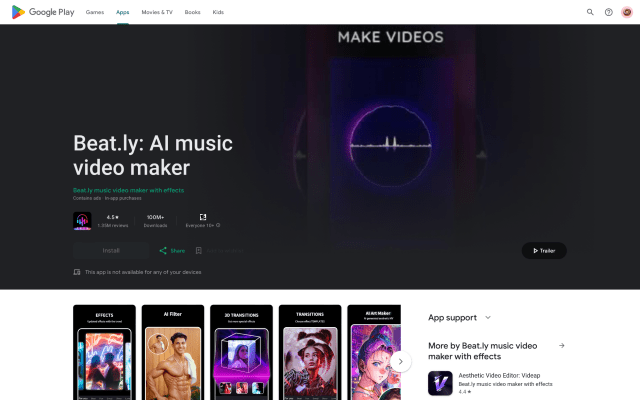 Beat.ly: AI music video maker