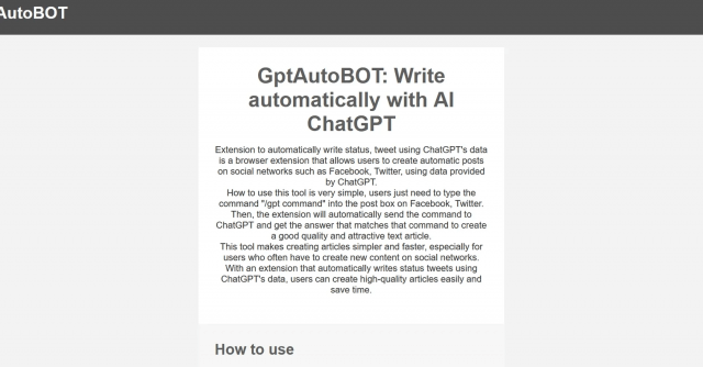 GPTAutoBot