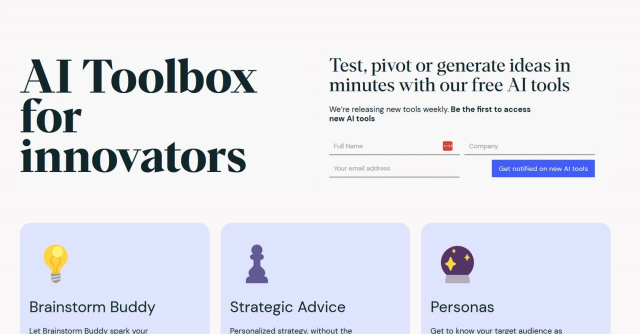 AI Toolbox for Innovators