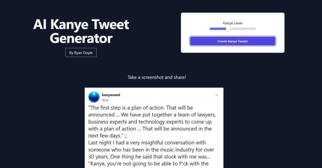 Kanye Tweet Generator