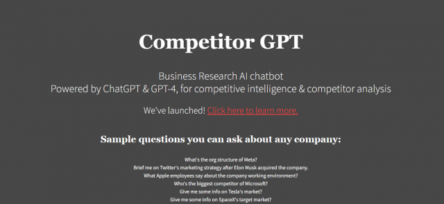 CompetitorGPT