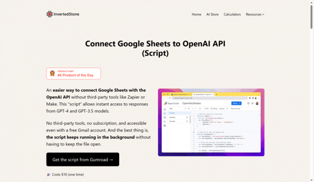 Google Sheets to OpenAI