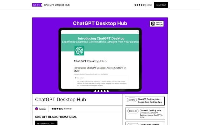 ChatGPT Desktop Hub