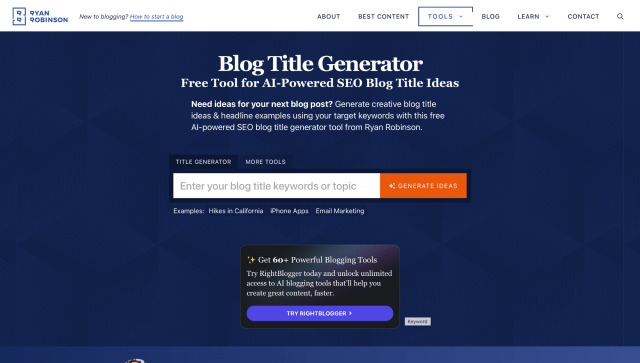 Blog Title Generator