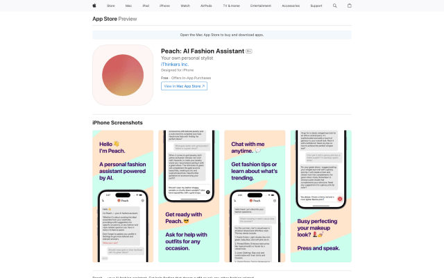 Peach: AI Fashion Assistant