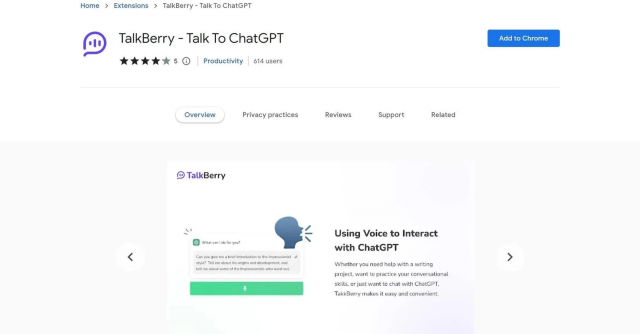 TalkBerry Plugin