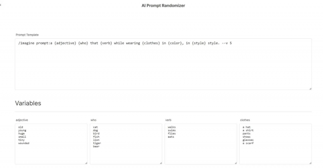 AI Prompt Randomizer