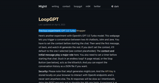 LoopGPT