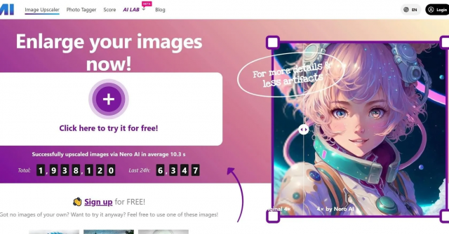 Nero AI Image Upscaler